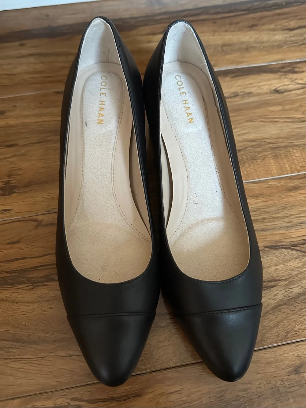Cole Haan Black Pointed-Toe Women's Heels